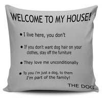 Thumbnail for Pillow Cover - Dog's House - Grey