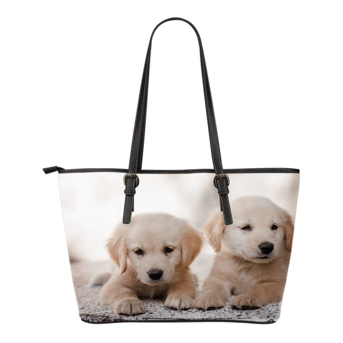 Tote Bag - Leather - Golden Retriever