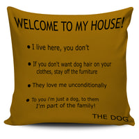 Thumbnail for Pillow Cover - Dog's House - Brown
