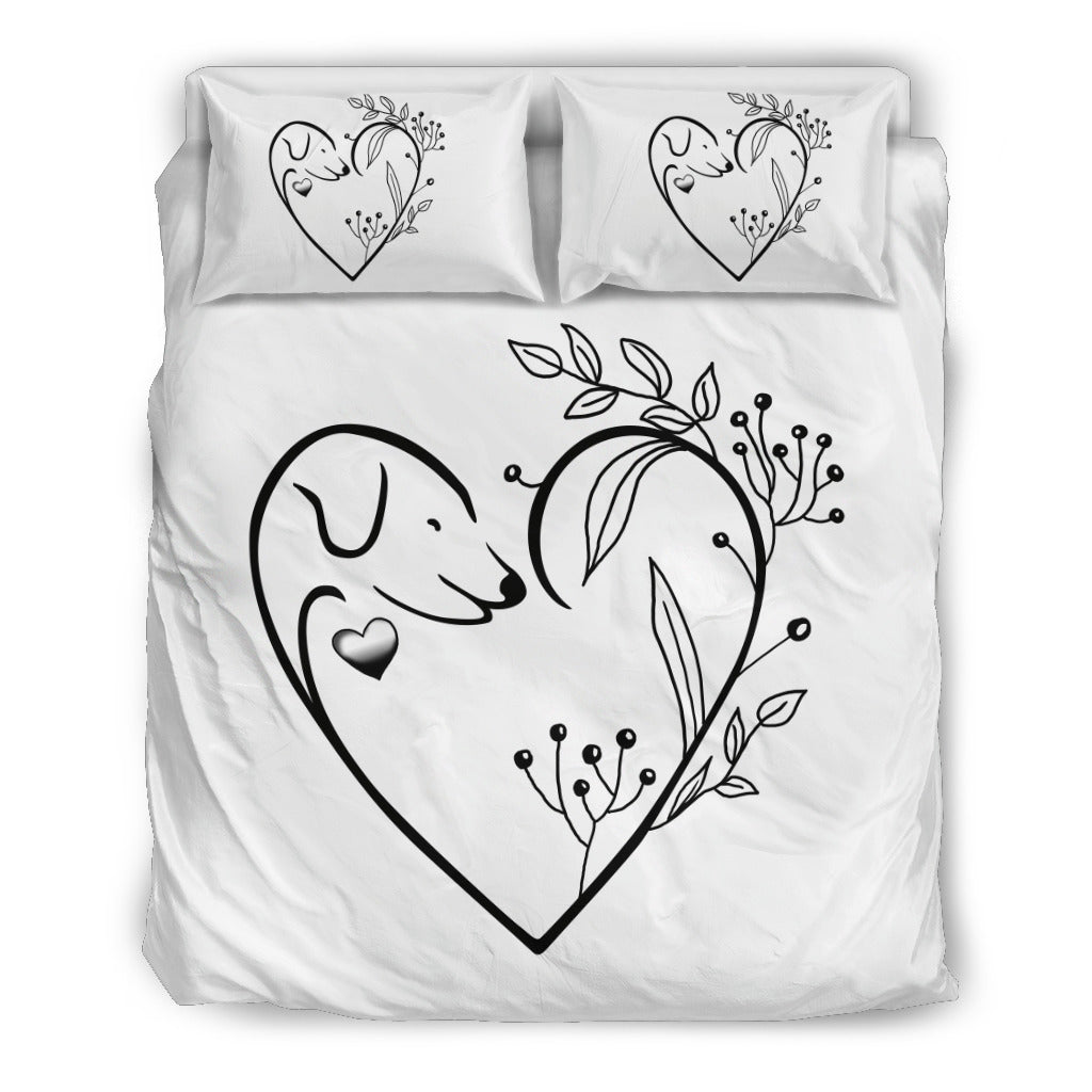 Duvet Bedding Set - Dog in Heart