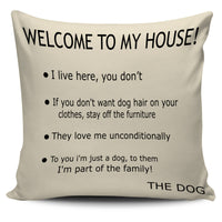 Thumbnail for Pillow Cover - Dog's House - Tan