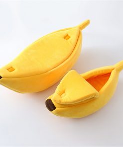 Adorable Banana Shaped Cat Bed