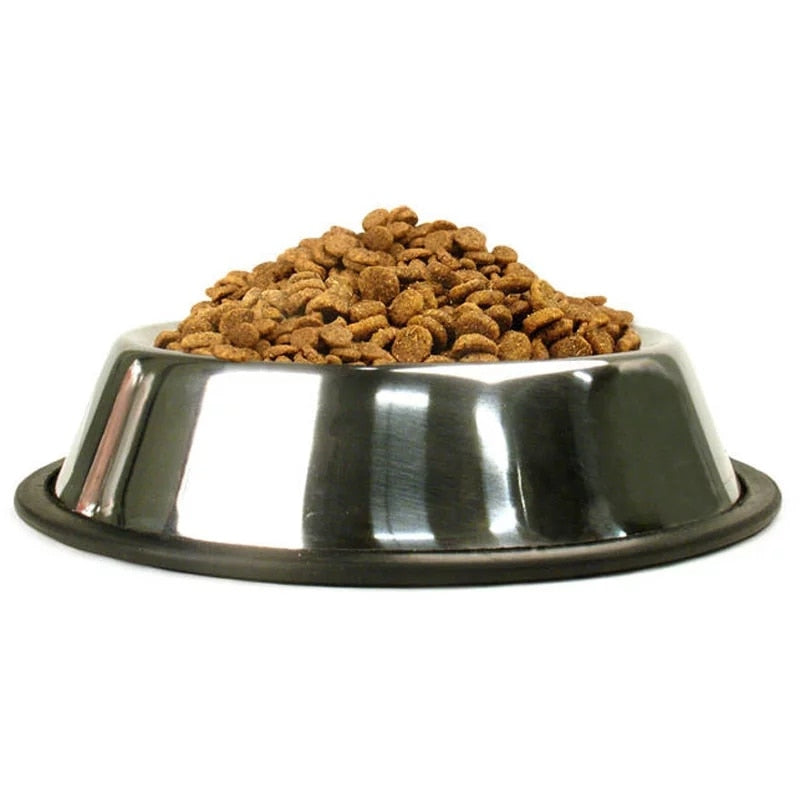 Anti-Skid Stainless Steel Dog or Cat Bowl