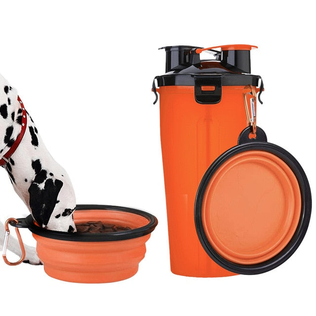 Water Bottle & Dog Bowl for Travel