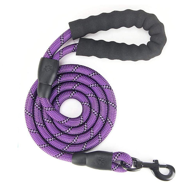 Large Reflective Rope Dog Leash