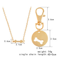 Thumbnail for Cute Dog Bone Necklace and Dog Tag