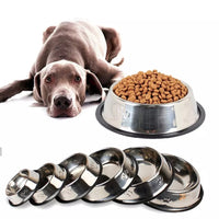 Thumbnail for Anti-Skid Stainless Steel Dog or Cat Bowl