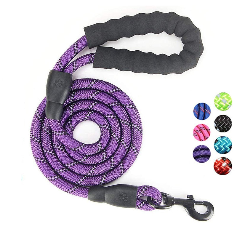 Large Reflective Rope Dog Leash