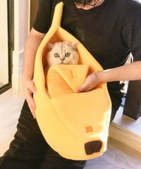 Thumbnail for Adorable Banana Shaped Cat Bed