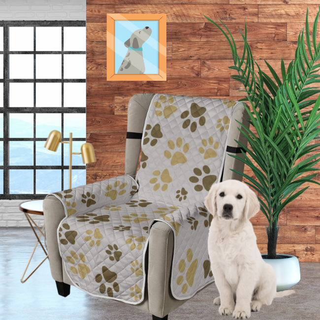 Furniture Protector - 23" Chair - Paw Prints