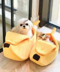 Thumbnail for Adorable Banana Shaped Cat Bed