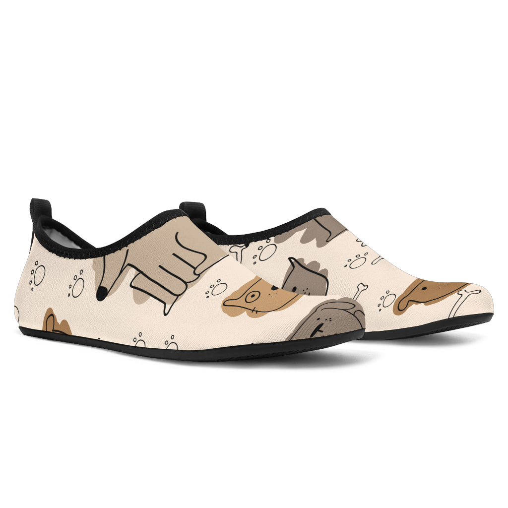 Beach Shoes - Brown Doodle Dogs