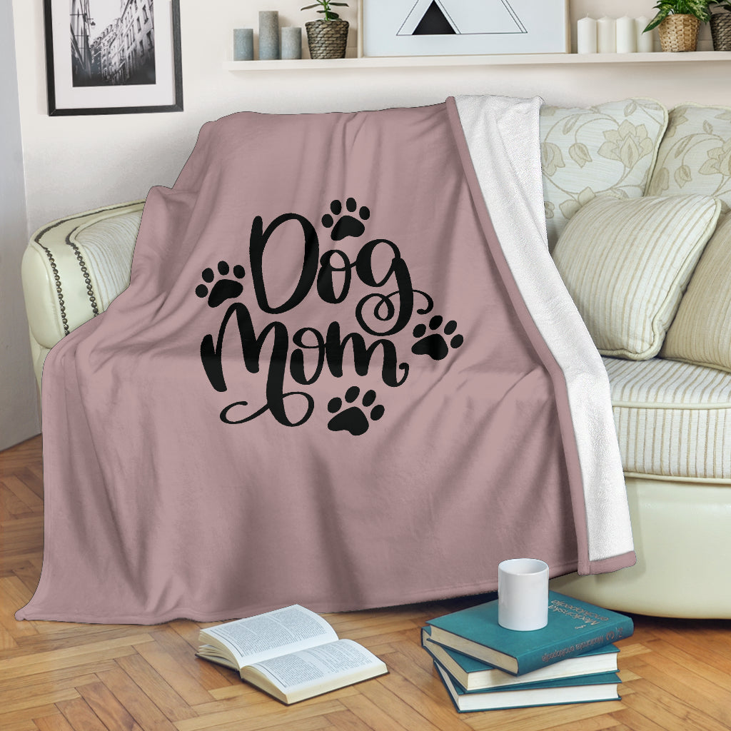 Fleece Blanket - Dog Mom