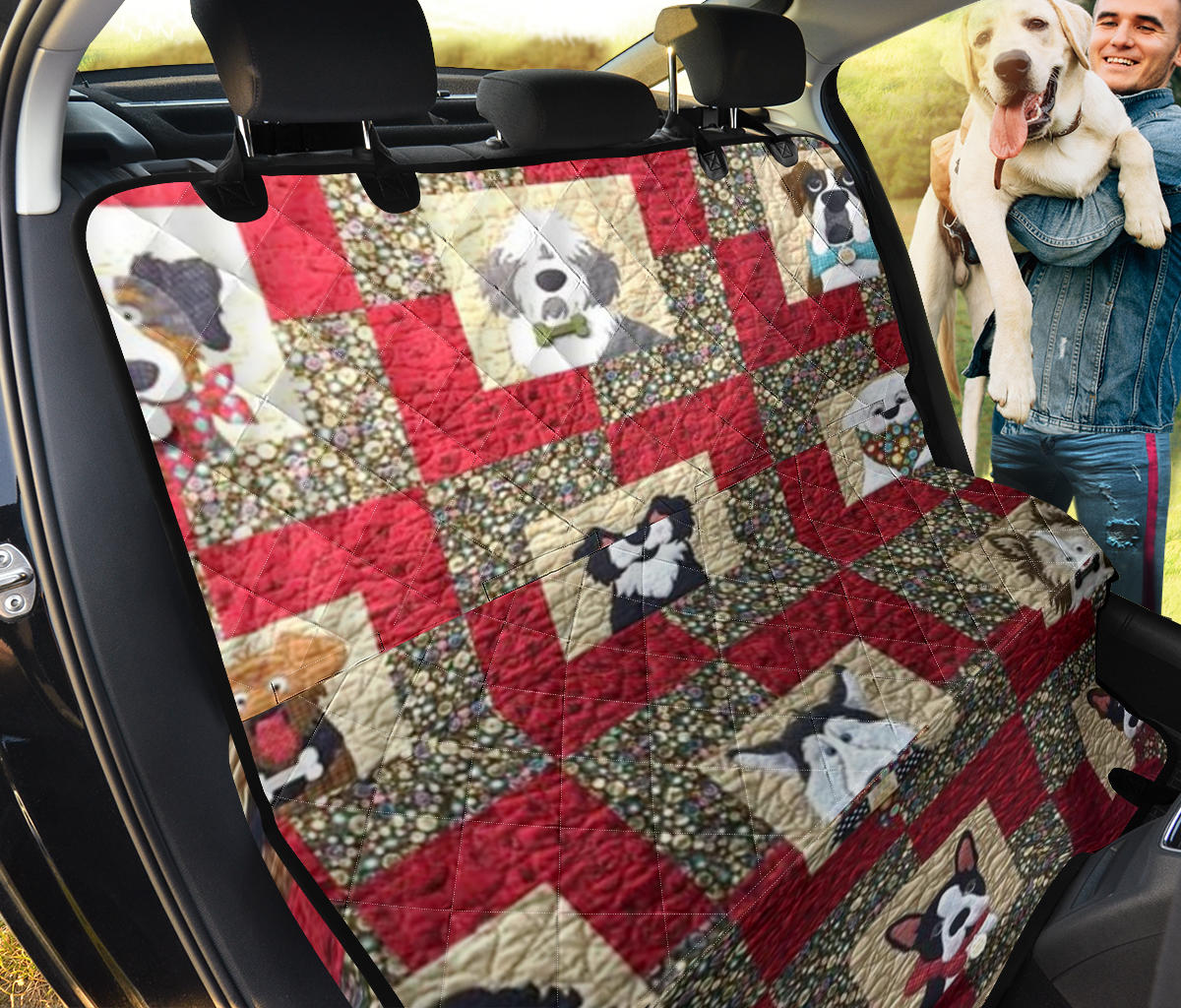 Pet Car Seat Protector - Cute Puppies