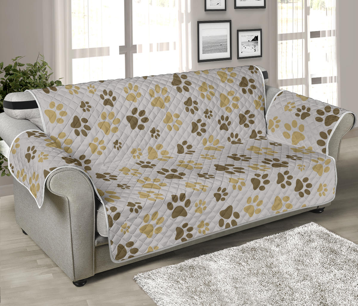 Furniture Protector - 70" Sofa - Paw Prints