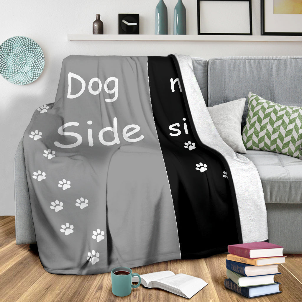 Fleece Blanket - Dog Side, My Side