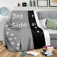 Thumbnail for Fleece Blanket - Dog Side, My Side