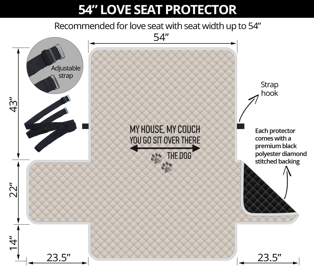 Furniture Protector - Love Seat - My House, My Couch