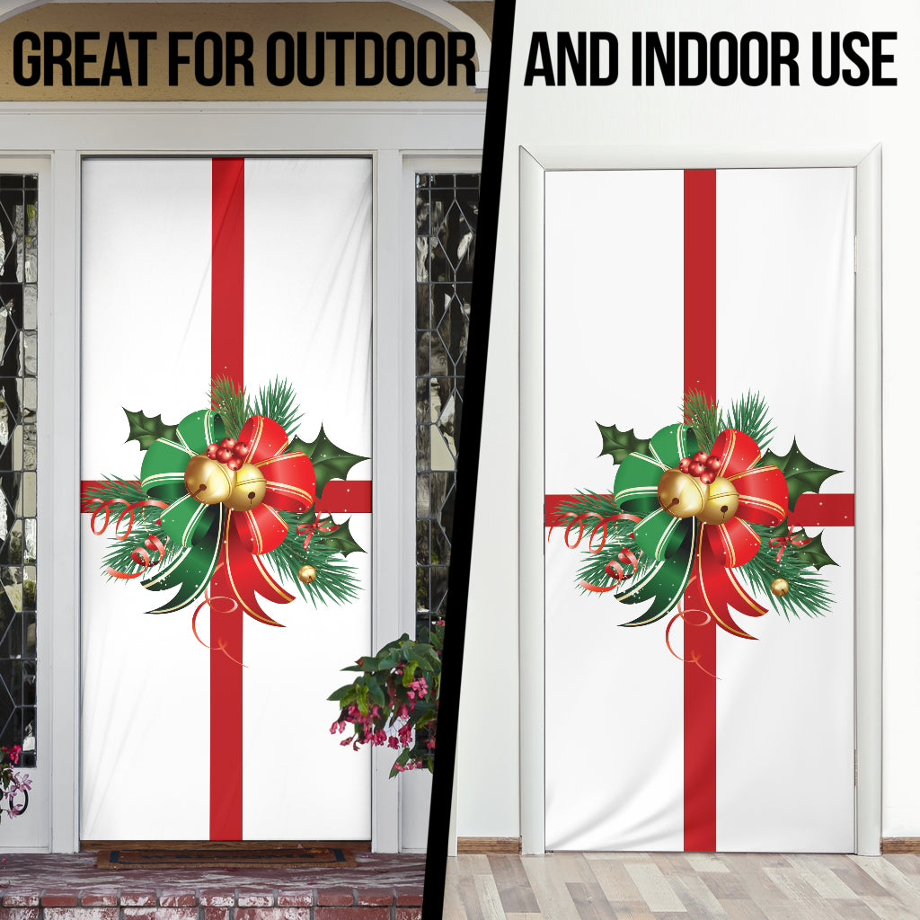 Christmas Decor Bow (White) - Christmas Door Sock