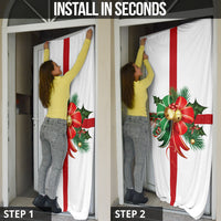 Thumbnail for Christmas Decor Bow (White) - Christmas Door Sock